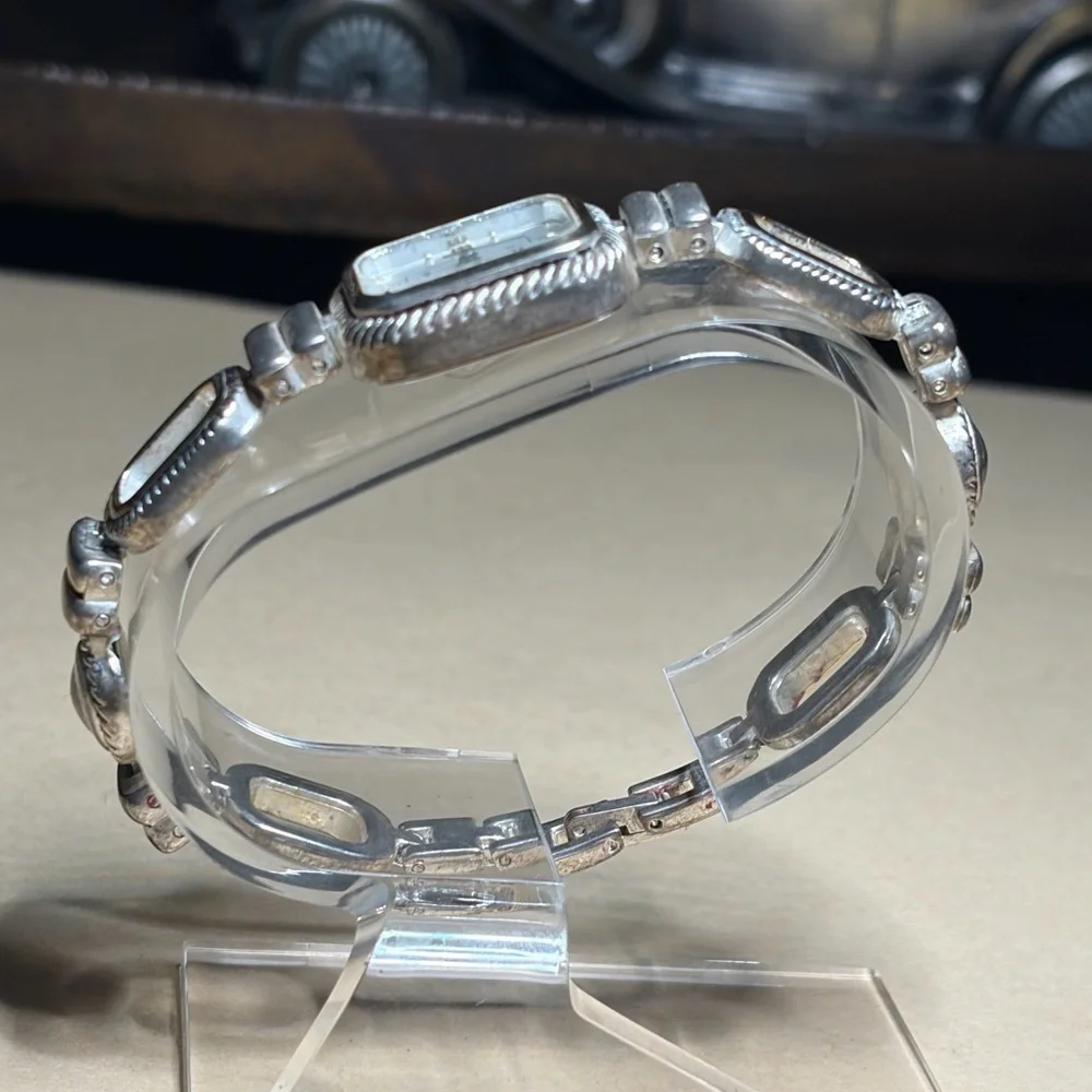 Vintage Geneva Silver and Gold Women's Watch